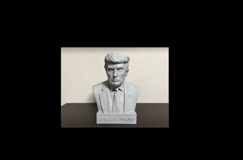 3D printed figurine bust